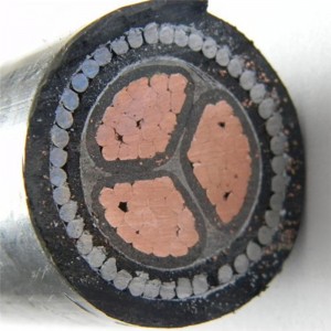 Cable de cobre del cable blindado del alambre de acero de la base de 16mm² 3 trenzado para poner interior
